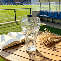 Copa de Vino de Cristal con Forma de Balón de Fútbol, Creativa, para Bar Deportivo, Regalo para Aficionados al Vino