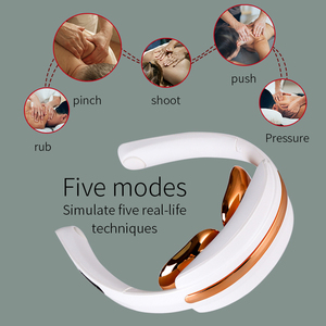 Masseur intelligent rechargeable OEM pour le cou et les épaules, soulagement par impulsions avec chaleur profonde, cible les douleurs cervicales et des épaules - Product Image 3