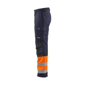 BLAKLADER - 186915138953C50 Pantalon d'hiver Multinorm iInherent Bleu marine/Orange-Vêtements de travail résistants aux flammes EAN 7330509716823 - Product Image 4