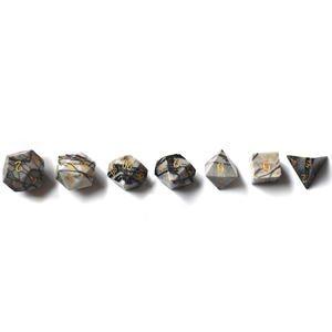 Hình ảnh tự nhiên đá DND xúc xắc thiết lập thủ công đa diện đá quý xúc xắc rồng Dungeon RPG Trò chơi tùy chỉnh khắc xúc xắc - Product Image 3
