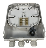 Boîtier de terminaison optique mural en plastique 8 ports pour système de télécommunications, OEM/ODM, pour distribution de fibres optiques FTTH