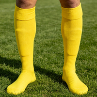 Chaussettes de sport athlétiques de compression pour enfants, de qualité supérieure, pour le football, avec grip, invisibles, logo tissé, taille unique