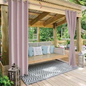 Cortinas Impermeables para Exteriores para el Hogar, Jardín, <span class=keywords><strong>Villa</strong></span>, Cortinas Exteriores Elegantes de Color Sólido - Product Image 4