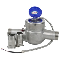 Compteur d'eau DKV 1/4 pouces NPT 304 en acier inoxydable avec sortie d'impulsion Compteur fileté certifié NSF avec prise en charge de la personnalisation OEM