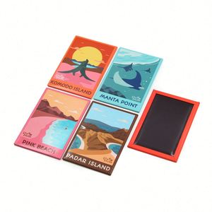 Imán de nevera de hojalata de 80*53 mm para decoración del hogar personalizada, estilo artístico vintage, imagen magnética cultural para congelador - Product Image 6