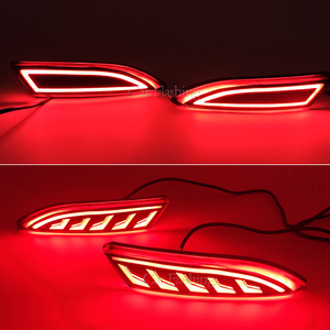 Luci Posteriori per Paraurti <span class=keywords><strong>Ford</strong></span> <span class=keywords><strong>Focus</strong></span> 3 Sedan e Hatchback 2012-2014, Riflettori LED, Luci di <span class=keywords><strong>Stop</strong></span> e Freno, Accessori Auto - Product Image 5