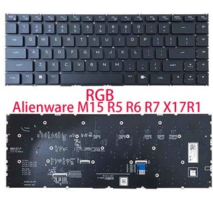 Nouveau <span class=keywords><strong>clavier</strong></span> d'ordinateur portable pour M15 R5/R6/R7, rétroéclairage LED RGB, mécanique Cherry, plastique, 3 touches anti-ghosting - Product Image 1