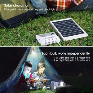 Kit de sistema de iluminación de energía solar para el hogar, altavoz de música solarenergie systems 2 en 1, portátil, LED - Product Image 3
