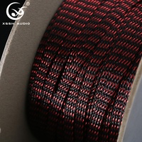 YIVO XSSH HIFI Funda trenzada de nailon y cobre esmaltado de 6-15mm para cable de audio, video y alimentación DIY, cubierta protectora de red y suspensión