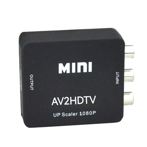 Convertidor RCA <span class=keywords><strong>a</strong></span> HDTV al por Mayor con <span class=keywords><strong>Cable</strong></span> de Audio y Alimentación USB, Escalador de 1080p, Certificado CE FCC RoHS, Directo de Fábrica - Product Image 1