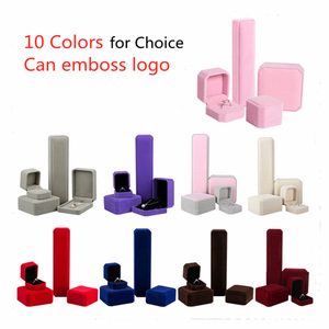 <span class=keywords><strong>Caja</strong></span> de Regalo Alargada de Terciopelo para Guardar y Exhibir Collares y Joyas con Logo Personalizado, Popular y Disponible en 10 Colores - Product Image 4