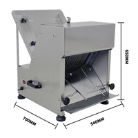 Équipement de boulangerie commerciale, machine à faire des toasts, machine à couper le pain en tranches, trancheuse à pain électrique 31 tranches