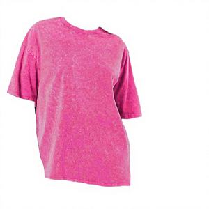 T-shirt unisexe personnalisé OEM/ODM à manches courtes et épaules tombantes pour femme, avec logo imprimé, design vierge, col rond, été, EL Flashing - Product Image 3