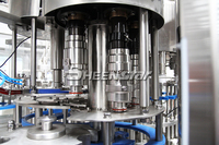 Ensemble complet d'eau potable automatique pour petites entreprises 3 en 1 Machine de remplissage bouchage et d'emballage de bouteilles d'eau minérale pure pour animaux de compagnie