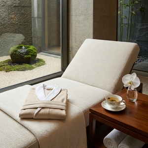 Peignoir de luxe 5 étoiles pour hôtel, personnalisable avec logo, en mélange de coton beige, style kimono, avec bordure <span class=keywords><strong>blanche</strong></span>, pour spa et chambres d'hôtes - Product Image 5