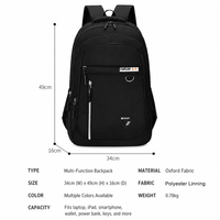 Mochilas Oxford Personalizables al por Mayor, Mochila Escolar Geométrica Impermeable de Moda con Cierre de Cremallera, Mochila de Viaje para Estudiantes