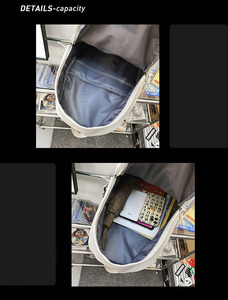 Borsa da scuola per studenti Unisex di grande capacità zaino da viaggio Casual zaino scuola per studenti universitari - Product Image 2