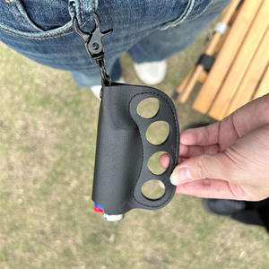 YY Outdoor Camping Aansteker Beschermhoes Knuckle Model Persoonlijke Sleutelhanger Gereedschap Aansteker Lederen Etui - Product Image 4