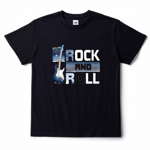 T-Shirt Unisex 100% Cotone 210GSM, Casual, Traspirante, Resistente, con Stampa Rock And Roll, Maglietta da Uomo - Product Image 2