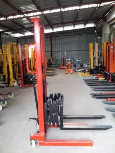 Carretilla elevadora con soporte de vídeo hidráulico, venta técnica, planta manual - Product Image 4