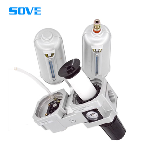 Separador de Agua y Aceite de Aire FRL50, Entrada de 6 Puntos, Combinación de Tres Puntos, Filtración de Precisión, Válvula Reguladora de Presión de Aire - Product Image 6