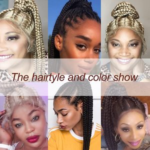 Faux cheveux synthétique Style Dreadlock pour femme, tresses africaines de bonne qualité, vente en gros - Product Image 5