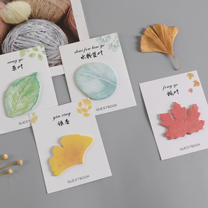 Best Selling Leaf Shaped <strong>Note</strong> Paper Fresh Creative Leaf Sticky <strong>Notes</strong> Student Message Memo Self <strong>Stick</strong> <strong>Notes</strong> - Product Image 3