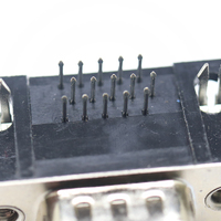 Échantillons gratuits D-SUB 15p 25pin prise femelle mâle DB 9P DB15P DB25P DB37P assemblages de câbles moulés droite Type 2 rangées pour ordinateur PCB
