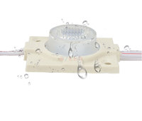 Module LED d'éclairage latéral à lentille ABS injectée 3030, SMD 12V, lumières blanches, 1.5W, IP67, 12*56, vente en gros °   Module à puce unique