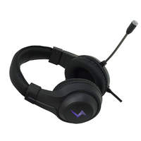 Headset Gaming Dinamis USB Berkabel Terbaru dengan Mikrofon, Tahan Air IPX-2, Kabel 2m
