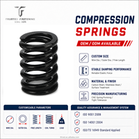 Ressort de compression en spirale en acier au carbone TianFang, pressé isostatiquement et fritté, pour composants de four à haute résistance thermique extrême