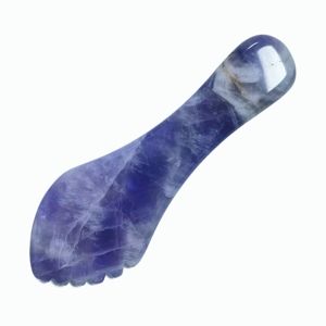 Amethyst <b>toothed</b> gua sha board gua sha tool massage tool back gua sha tool spa tool - Product Image 5