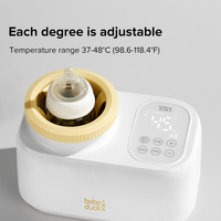 Chauffe-biberon électrique multifonctionnel sans eau Babytop, température constante, agitateur de lait maternel, sans BPA, imprimé