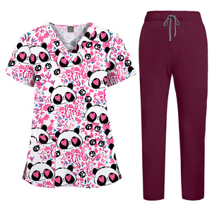 ชุดเครื่องแบบสครับแขนสั้นชุดเครื่องแบบสครับขัด<span class=keywords><strong>เสื้อ</strong></span>โพลีเอสเตอร์สแปนเด็กซ์ออกแบบได้ตามต้องการ - Product Image 4