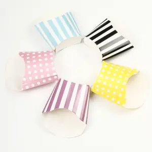 12pcs/set Colorful Stripe French Fries Box Party Supplies Tableware for Birthday Baby Shower Decor - Serves 16 Guests