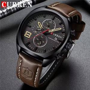 Reloj de Pulsera CURREN 8324 para Hombre, Diseño Clásico y Lujoso, Correa de Cuero, Movimiento de Cuarzo Original, Calendario - Product Image 5