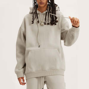 Großhandel Hochwertige Baumwoll-Hoodies für Herren Dicker Kapuzenpullover Einfarbig für Männer und Frauen Schwergewichtige 2-teilige Jogginganzüge - Product Image 5