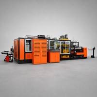 SHUANGJI Nouvelle Machine Automatique de Formage de Boîtes Alimentaires en Mousse PS, Contrôlée par PLC, Moteur et Pompe 380V 204kW, Haute Sécurité, Écologique