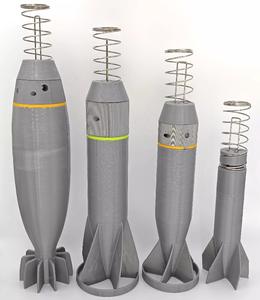 Accessoire Lanceur pour Drone à Déclenchement par Impact Haute Sensibilité, Modèle de Bombe Simulée avec Armature PC, Pièces d'Amélioration Bombe en Plastique - Product Image 1