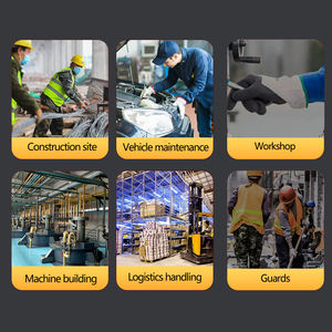 Guantes de jardinería impermeables personalizados Guantes de seguridad resistentes al aceite Guantes de limpieza de látex amarillo - Product Image 4