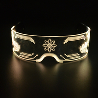 Chaud moins cher nouveau produit décoration de fête acrylique Led lunettes clignotant lunettes de soleil éclairer vos événements