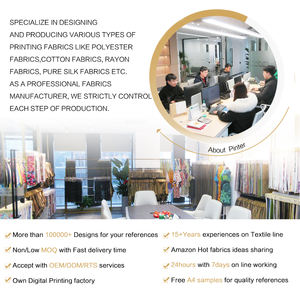 Tela de Nailon y Rayón <span class=keywords><strong>Crespo</strong></span> de 125 g/m² con Estampado Floral Digital, Diseño Personalizado, Venta al Por Mayor de Fábrica - Product Image 4