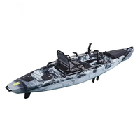 Mini kayak Yak Outdoors avec sondeur de pêche pré-monté, caméra GPRS, matériau PP écologique, pour 1 personne, lacs, rivières, pêche directe