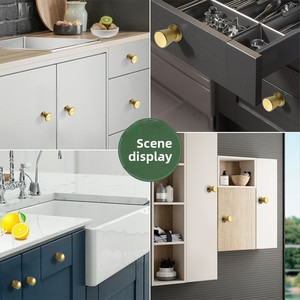 Modern Simple Spherical Bedside Drawer Wardrobe Cabinet Furniture Door <b>Handle</b> Single Hole Space Aluminum Alloy Small <b>Handle</b> - Product Image 4