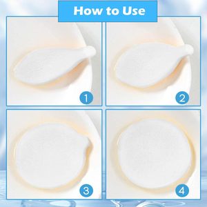 Esponja de eliminación de maquillaje profesional Comprimido <span class=keywords><strong>PVA</strong></span> Base facial redonda Esponja cosmética Esponjas lavables y estropajos - Product Image 6