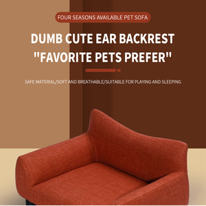Nouveautés 2024 Meubles pour animaux de compagnie Canapé-lit Canapé pour chat Chaise pour chien Petit canapé pour chien Lit pour animaux de compagnie avec pieds en bois robustes - Product Image 3