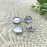 Bouton de vêtement de haute qualité personnalisé avec coque en aluminium recouverte de tissu