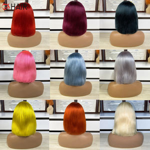 Perruque Bob en Cheveux Humains Blond Platine 613 en Gros, Perruques Frontales en Dentelle HD Transparente avec Baby Hair pour Femmes - Product Image 6