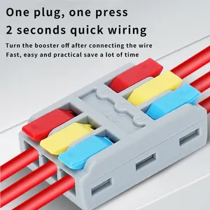 Kabelverbinder-Kit für Quick Connect Push-in-Compact-Spleißen Elektrische Steck verbinder Stoß klemmen Eins in Eins Aus Zwei Drei