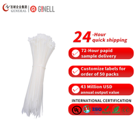 Attaches de câble en nylon 66 autobloquantes directes d'usine attaches de câble en plastique 7.6x150mm multiples disponibles 200mm 300mm 430mm 540mm